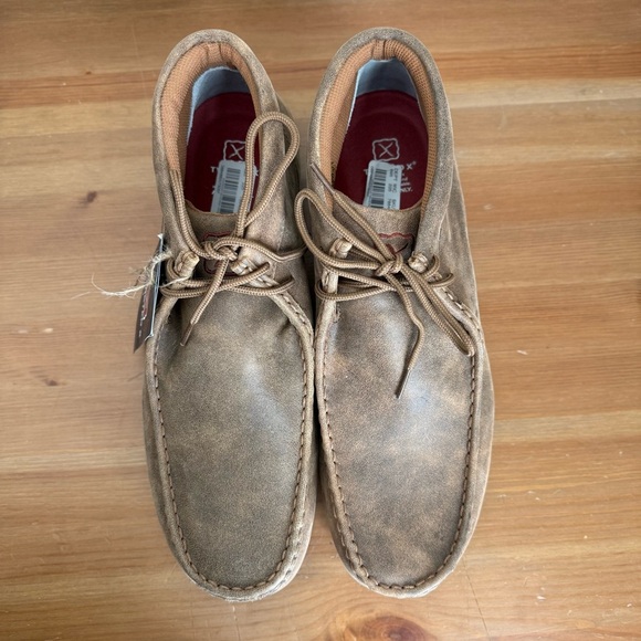 NEW TWISTED X Brown Leather Chukka Driving Moc Men’s Size 13M - Picture 8 of 12